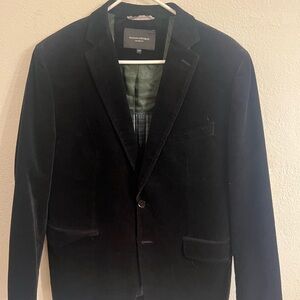 Banana Republic Black Velvet Blazer